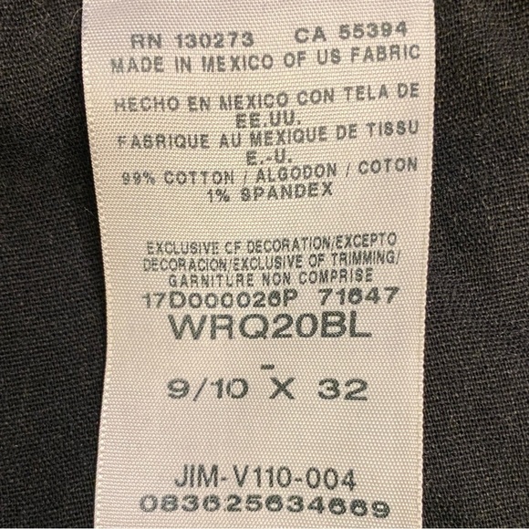 Wrangler 9/10 Women's Jeans Q- Baby Ultimate Riding Black Wrq20bl Bootcut - Picture 9 of 12